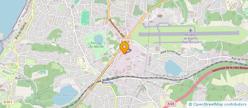 localisation de l'entreprise JUMAR à BIARRITZ