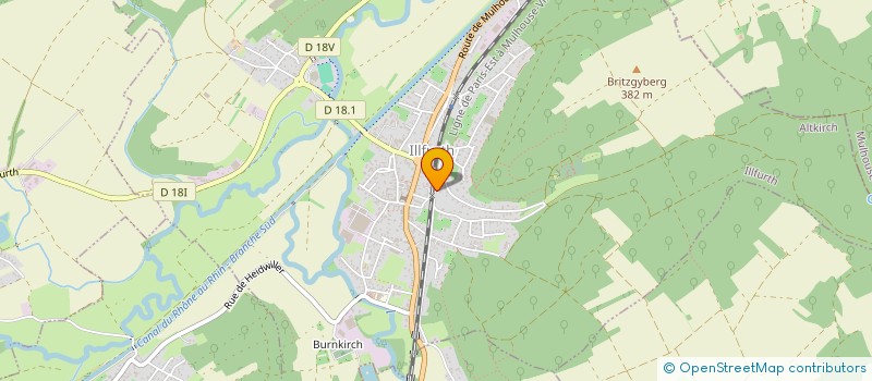 localisation de l'entreprise JUMAT  ILLFURTH