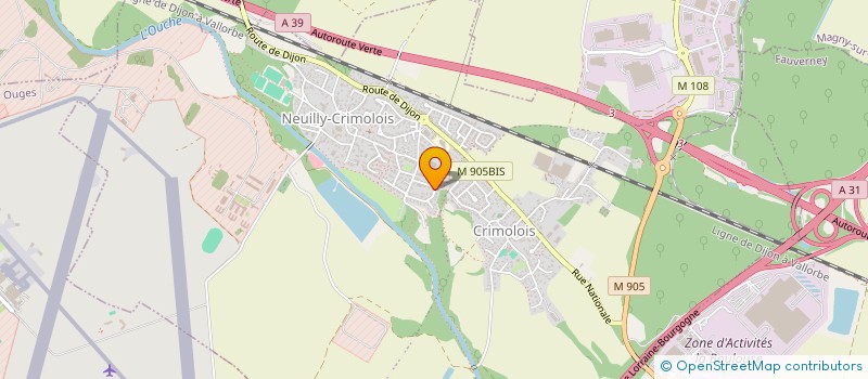 localisation de l'entreprise JUMAX  NEUILLY-CRIMOLOIS