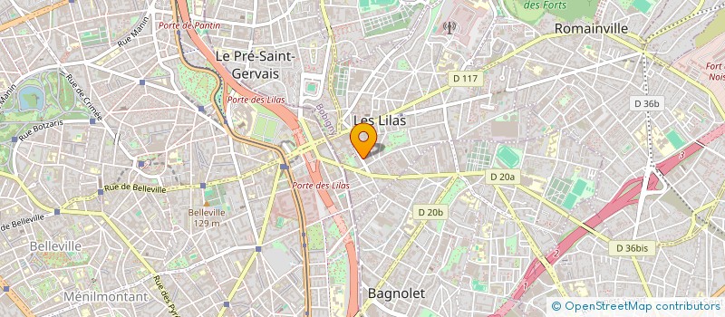 localisation de l'entreprise JUMAX SCI à LES LILAS