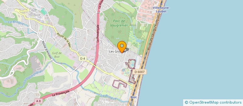 localisation de l'entreprise JUMBO à ANTIBES