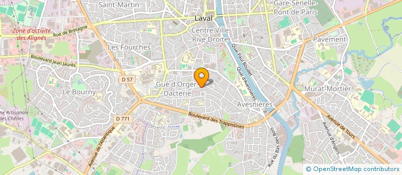 localisation de l'entreprise JUMEAUX ET PLUS L'ASSOCIATION 53 à LAVAL