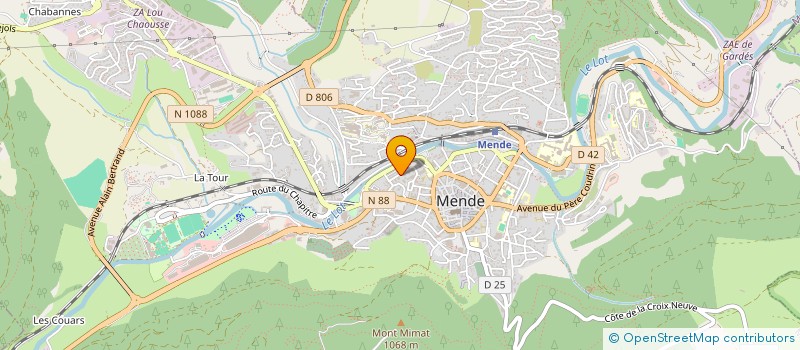 localisation de l'entreprise JUMEAUX ET PLUS L'ASSOCIATION DE LA LOZERE à MENDE