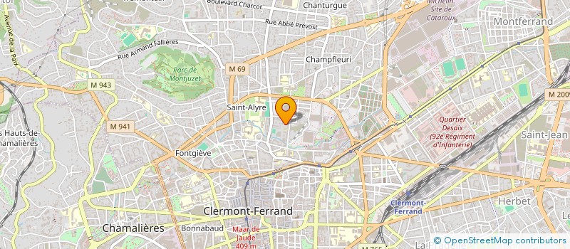 localisation de l'entreprise JUMEAUX ET PLUS L'ASSOCIATION DU PUY DE DOME  CLERMONT-FERRAND