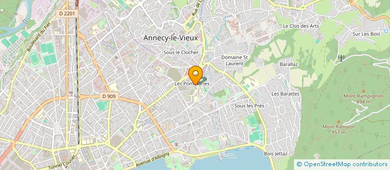 localisation de l'entreprise JUMEAUX PEINTURE  ANNECY