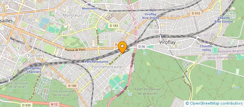 localisation de l'entreprise JUMEAUX WOILLET à VERSAILLES