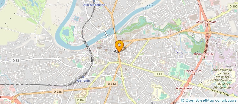 localisation de l'entreprise JUMEL à ALBI