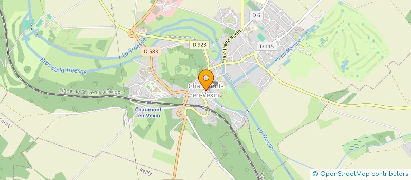 localisation de l'entreprise JUMELAGE CHAUMONT-EN-VEXIN - BAD ZWESTEN  CHAUMONT-EN-VEXIN