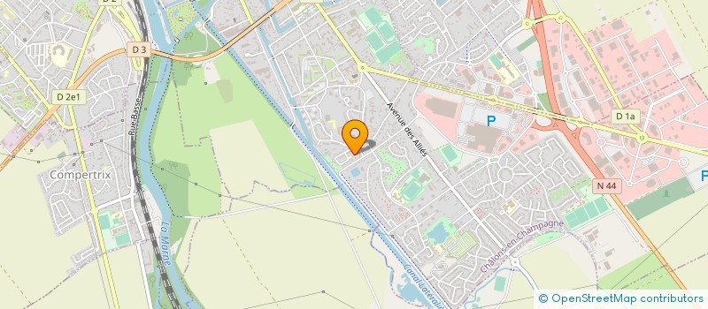 localisation de l'entreprise JUMELAGE DE LA POSTE ET DE FRANCE TELECOM DE CHALON EN CHAMPAGNE  CHALONS-EN-CHAMPAGNE