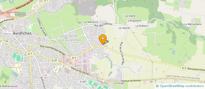 localisation de l'entreprise JUMELAGE JERSEY / NORMANDIE VILLES ET PAROISSES JUMELEES  SAINT-SENIER-SOUS-AVRANCHES