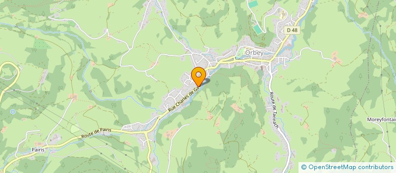 localisation de l'entreprise JUMELAGE ORBEY - FOSSES LA VILLE (BELGIQUE)  ORBEY