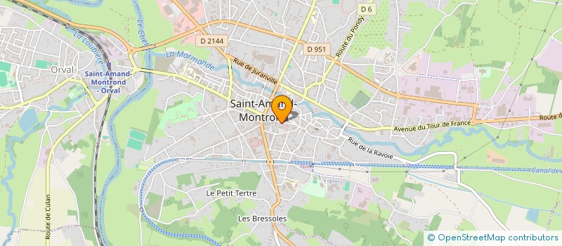 localisation de l'entreprise JUMELAGE SAINT-AMAND-MONTROND / NOTTULN  SAINT-AMAND-MONTROND
