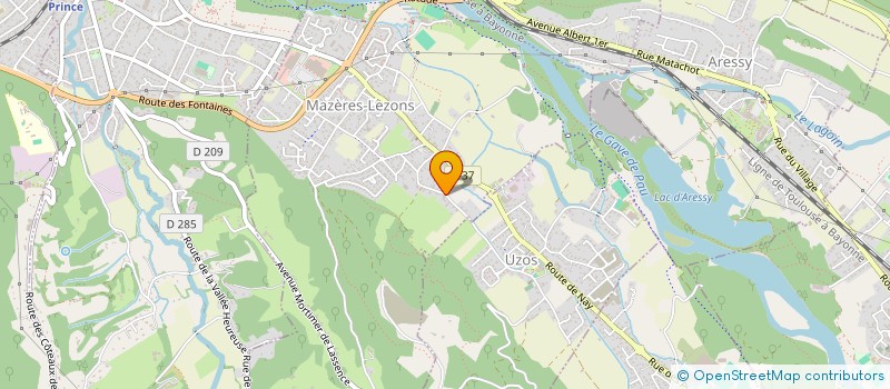 localisation de l'entreprise JUMELEC  MAZERES-LEZONS