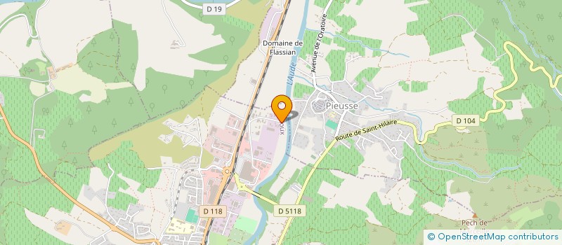 localisation de l'entreprise JUMELLE SAS à LIMOUX