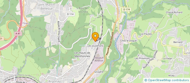 localisation de l'entreprise JUMENIVI  ARGONAY