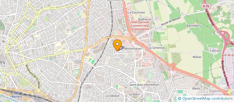 localisation de l'entreprise JUMIOD  BEZIERS