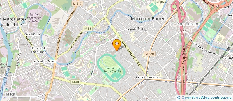 localisation de l'entreprise JUMPING DE MARCQ EN BAROEUL à MARCQ-EN-BARŒUL