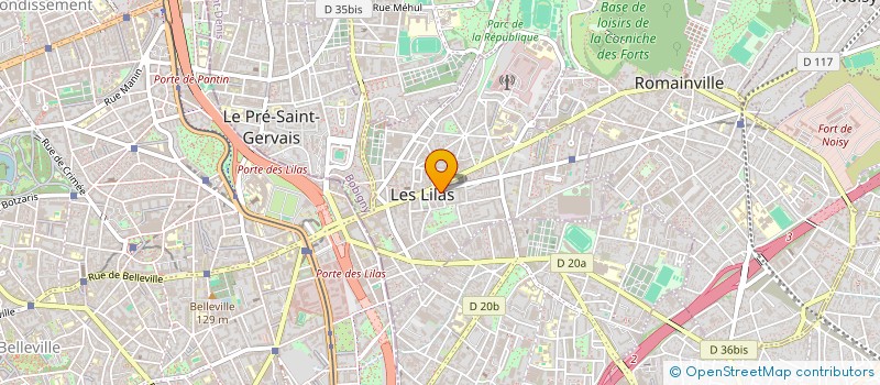 localisation de l'entreprise JUMY ASSOCIATES à LES LILAS