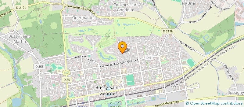 localisation de l'entreprise JUN ET GUN  BUSSY-SAINT-GEORGES