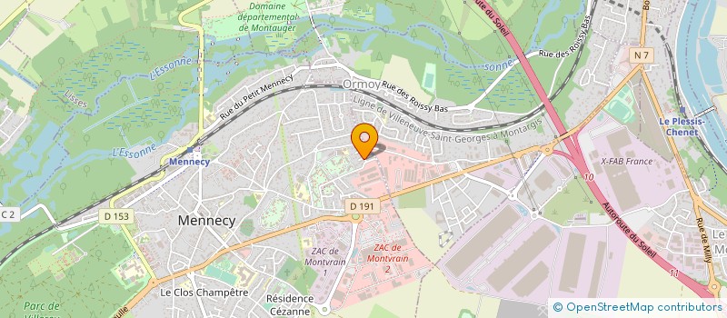 localisation de l'entreprise JUN MEDIA à MENNECY
