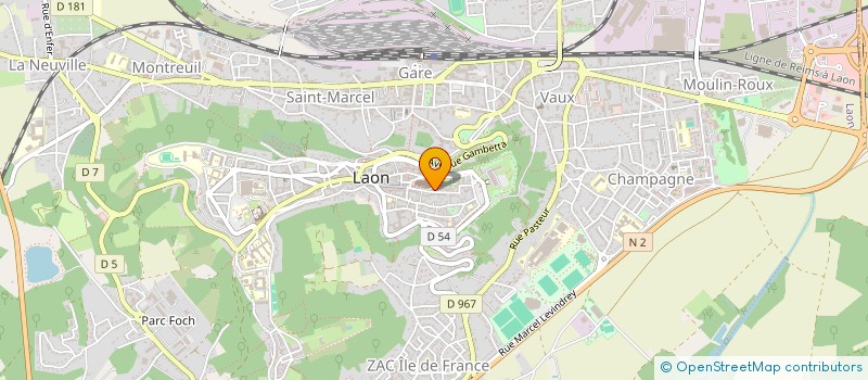 localisation de l'entreprise JUNA à LAON