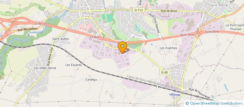 localisation de l'entreprise JUNA  YFFINIAC