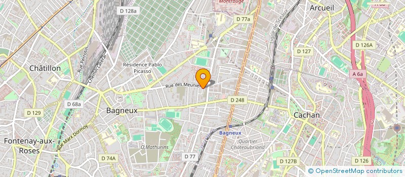 localisation de l'entreprise JUNALU à BAGNEUX