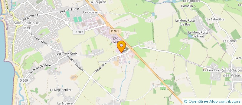 localisation de l'entreprise JUNE 67  SAINT-PAIR-SUR-MER