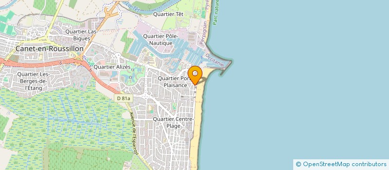 localisation de l'entreprise JUNE  CANET-EN-ROUSSILLON