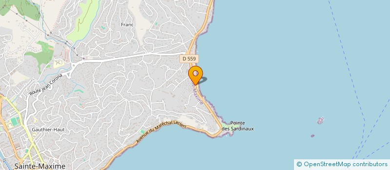 localisation de l'entreprise JUNEBO - DE GRUYTER à SAINTE-MAXIME