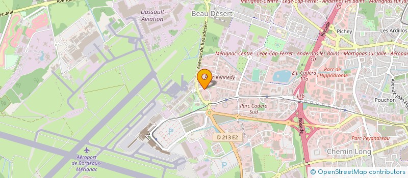 localisation de l'entreprise JUNESGO à MERIGNAC