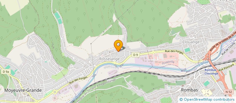 localisation de l'entreprise JUNG  ROSSELANGE