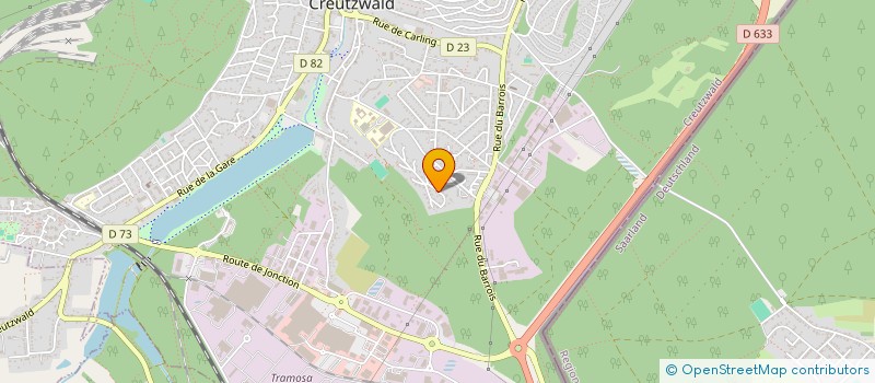localisation de l'entreprise JUNG BENNO  CREUTZWALD