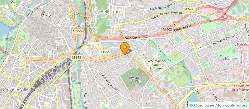 localisation de l'entreprise JUNG IMMOBILIER à METZ