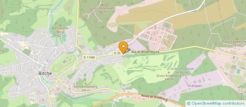 localisation de l'entreprise JUNG LEON ENROBES BITCHE  BITCHE