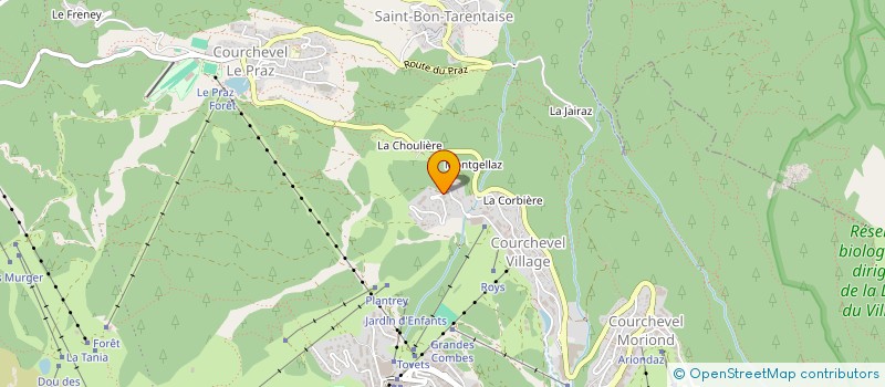 localisation de l'entreprise JUNGFRAU à COURCHEVEL