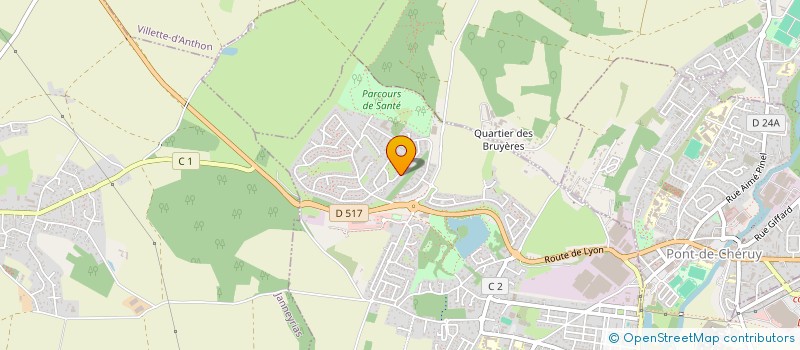 localisation de l'entreprise JUNGL à CHARVIEU-CHAVAGNEUX