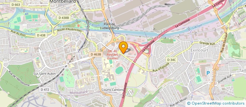 localisation de l'entreprise JUNGLE  MONTBELIARD