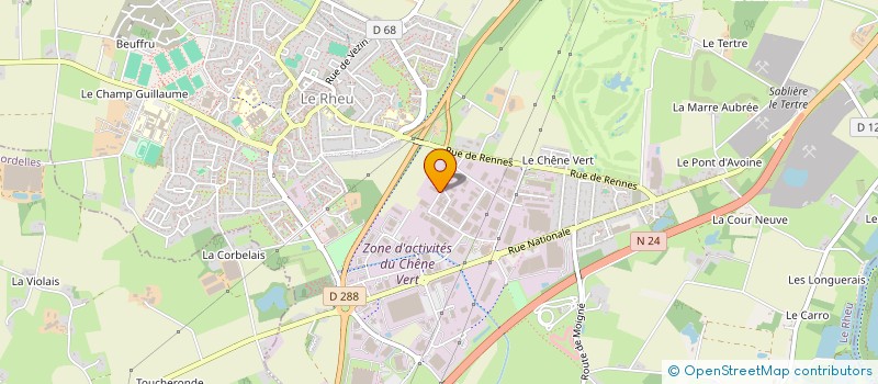 localisation de l'entreprise JUNGLE  LE RHEU