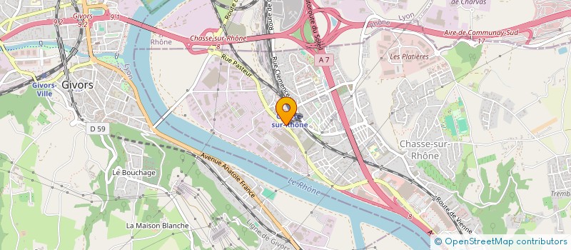 localisation de l'entreprise JUNGLE BARBER  CHASSE-SUR-RHONE