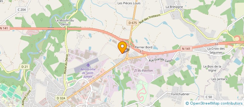 localisation de l'entreprise JUNGLE EN FETE à SAINT-JUNIEN