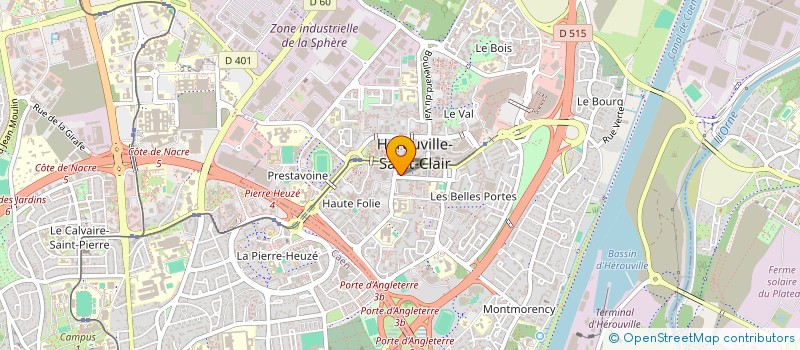 localisation de l'entreprise JUNGLE FOOD à HEROUVILLE-SAINT-CLAIR