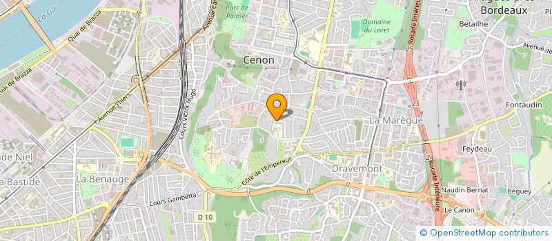 localisation de l'entreprise JUNGLE GYM ACADEMY  CENON