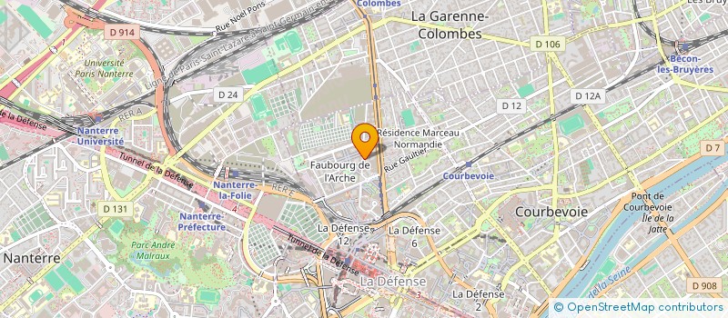 localisation de l'entreprise JUNGLE PARIS à COURBEVOIE