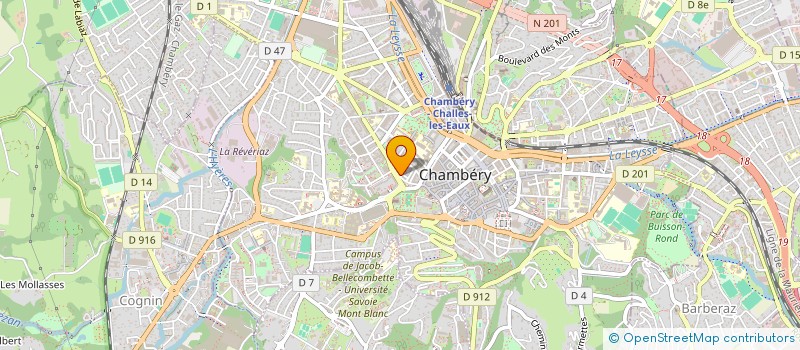 localisation de l'entreprise JUNGLE PRODUCTIONS à CHAMBERY