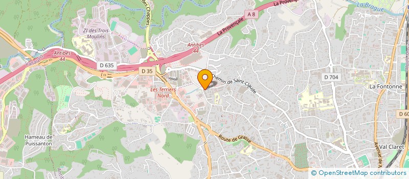 localisation de l'entreprise JUNGLE WORLD  ANTIBES