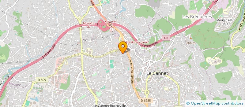 localisation de l'entreprise JUNI à LE CANNET