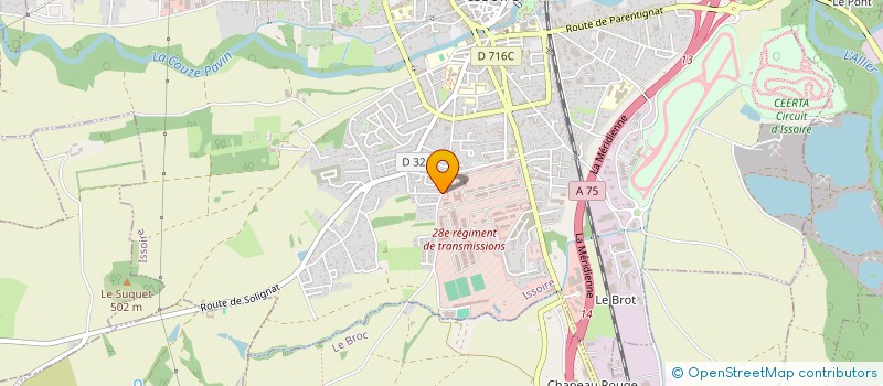 localisation de l'entreprise JUNI  ISSOIRE