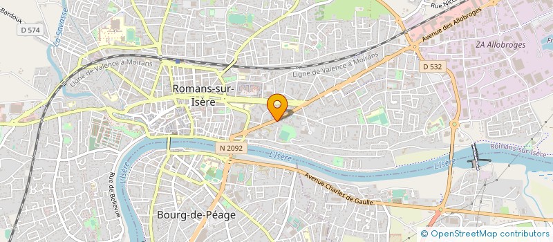 localisation de l'entreprise JUNICO  ROMANS-SUR-ISERE