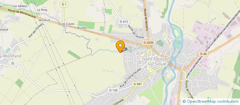 localisation de l'entreprise JUNIET TP  SAINT-POURCAIN-SUR-SIOULE